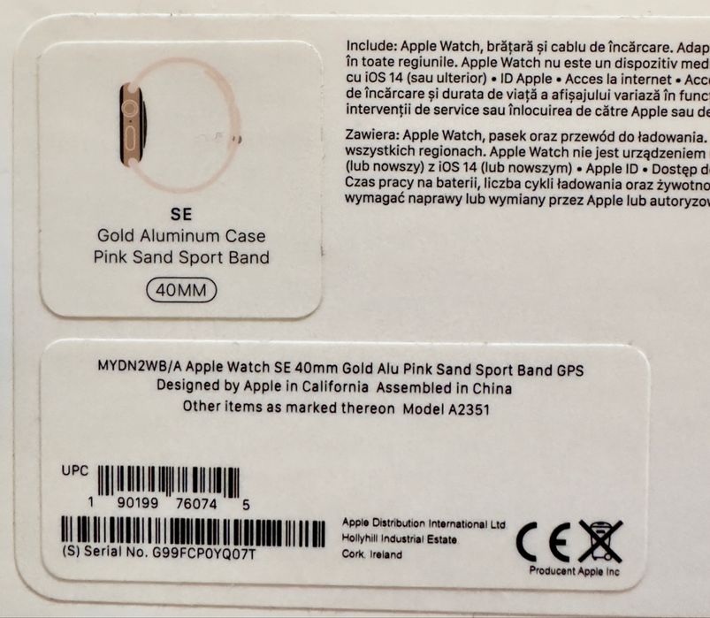 Apple watch SE 40mm