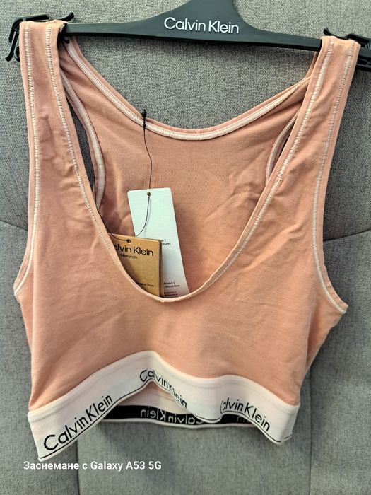 Оригинално Calvin Klein Памучно бюстие размер С потник