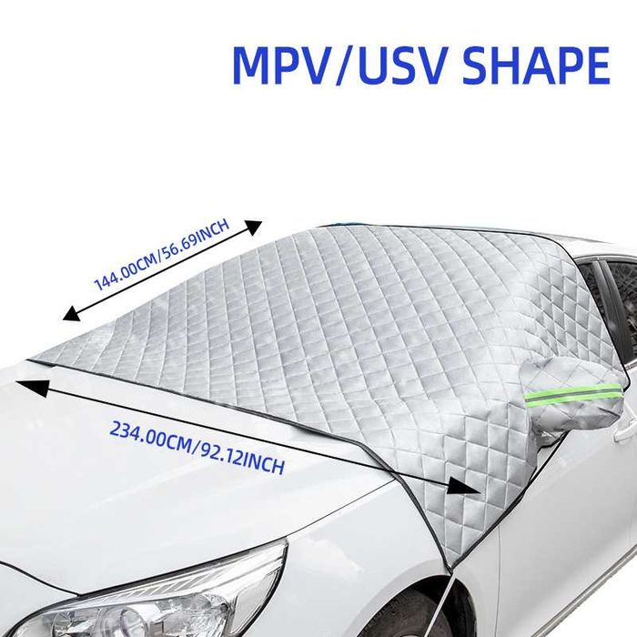 Сенник Термо Покривало за автомобил за челно стъкло за зима и лято