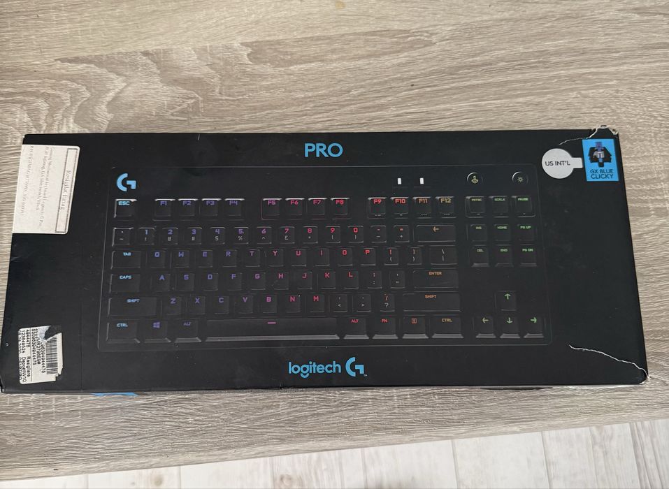 Tastatura Logitech G Pro RGB lighting GX blue switch black