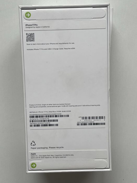 2 броя Iphone 17 Pro 512GB