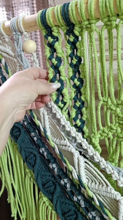 Большое макраме панно