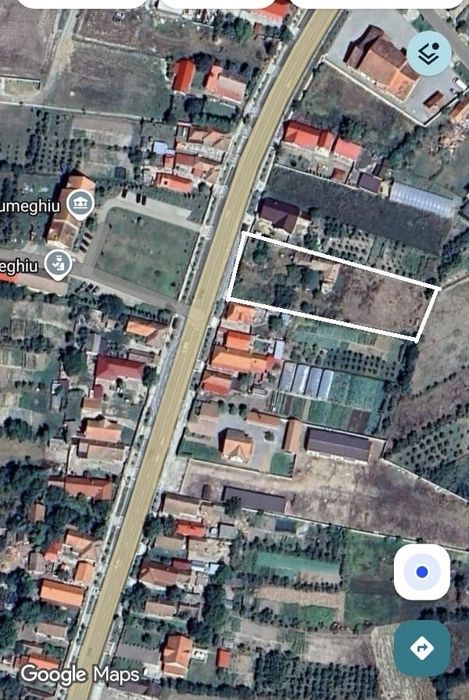 De vânzare teren  + casă (demolabila) vizavi de Primăria Ciumeghiu