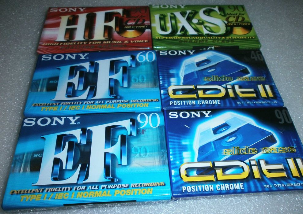 Аудио касети Audio tape Sony Сони type 1 Normal Type 2 Chrome