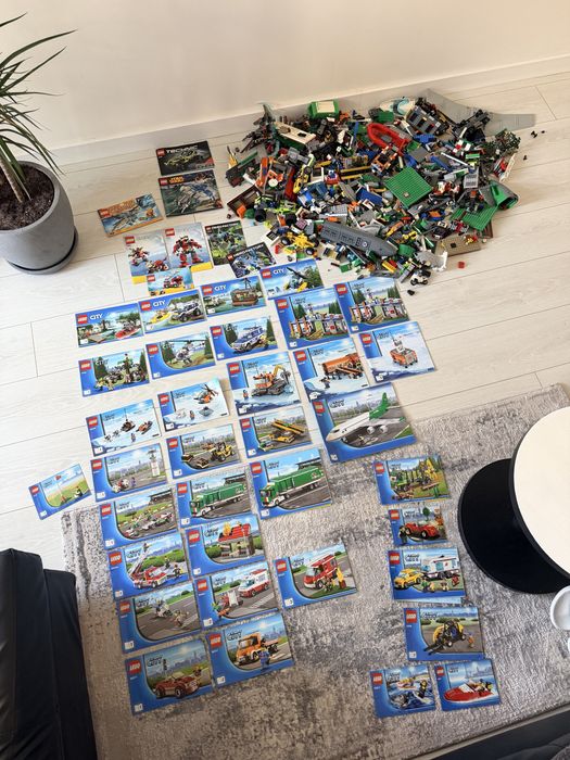 Lot LEGO Original – 21 seturi City, Star Wars, Technic, Creator – cu instrucțiuni