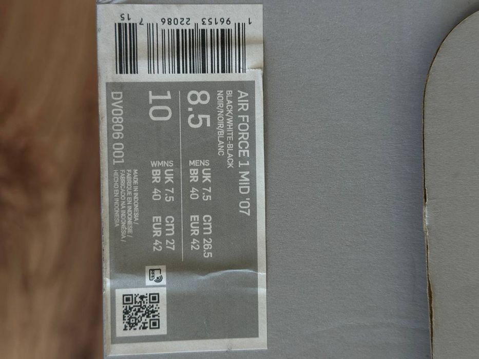 Кроссовки Nike Air Force 1 Mid '07 оригинал.