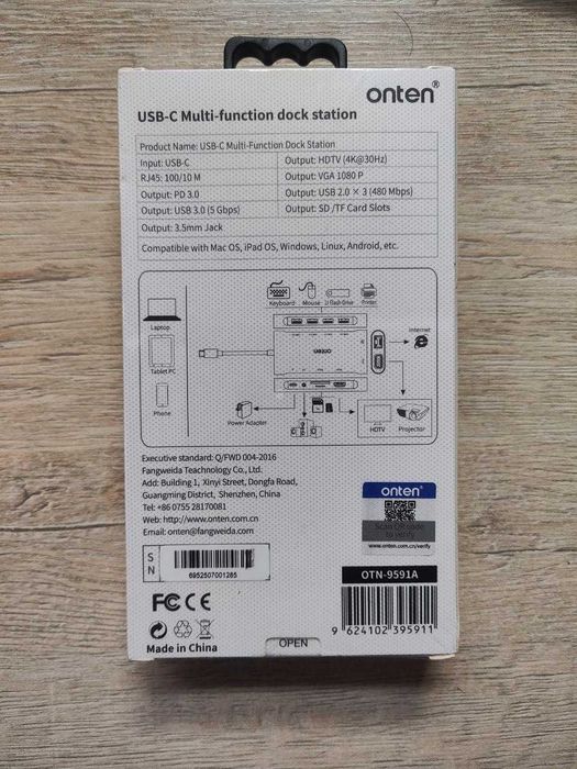 Onten 9591A USB-C 11 in 1