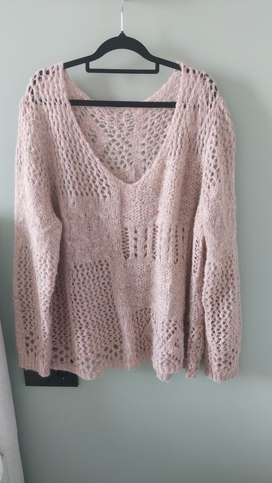 Вязаная свободная кофта
