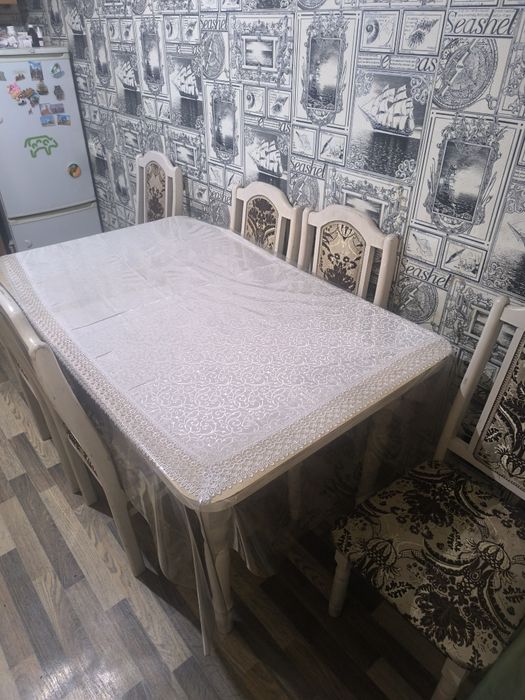 Стол 6 стульев раскладной