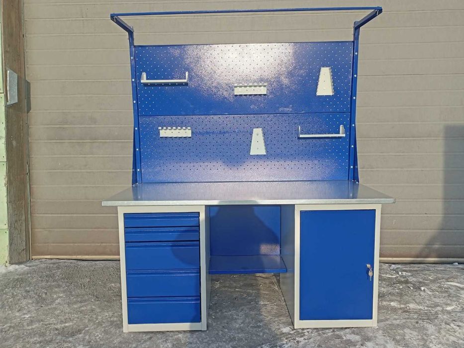 Верстак металлический, лабораторный верстак, Слесарный верстак