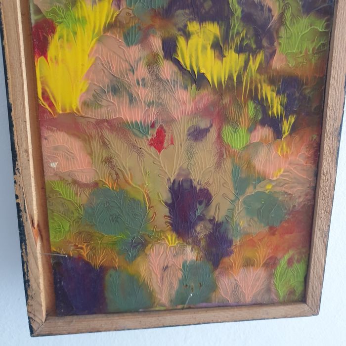 Tablou pictat pe sticlă