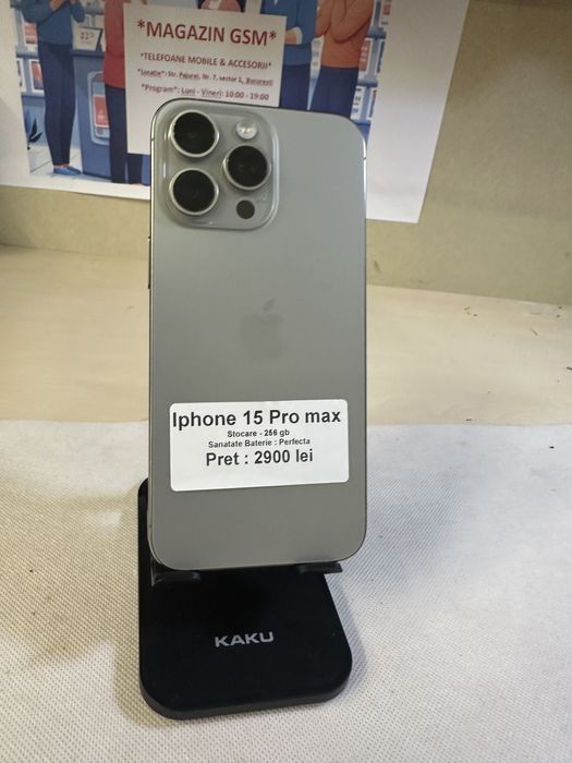Iphone 15 pro max / 256 gb / garantie