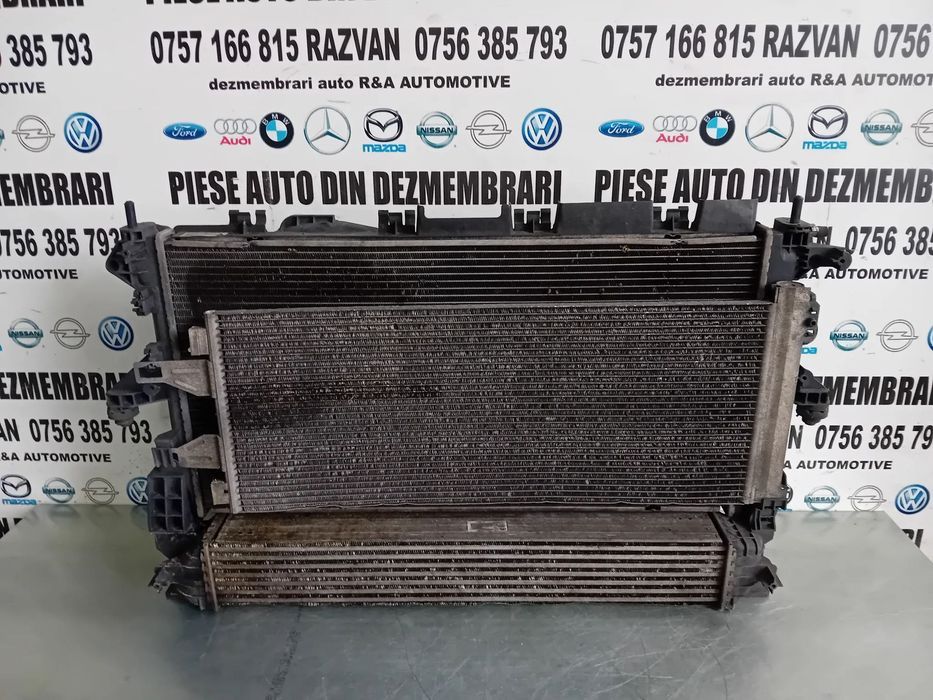 Trager Calandru Fata Complet Radiator Apa Clima Intercooler Fiat Ducato Peugeot Boxer 2014-2021 2.3