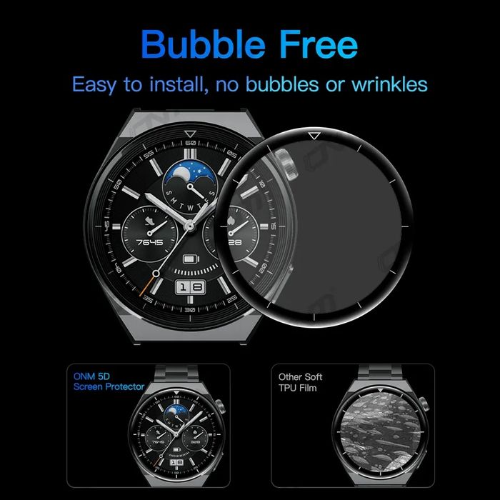 Garmin Fenix 8 / 8 Pro / 51mm. 47mm. 43mm. / 5D Протектор за цял екран