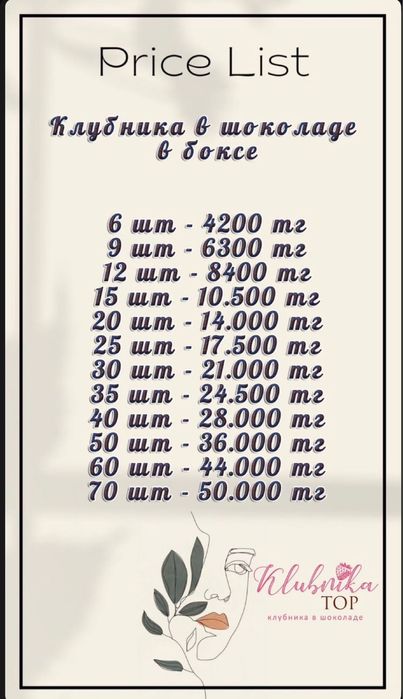 Клубника  шоколаде  Астана 24/7