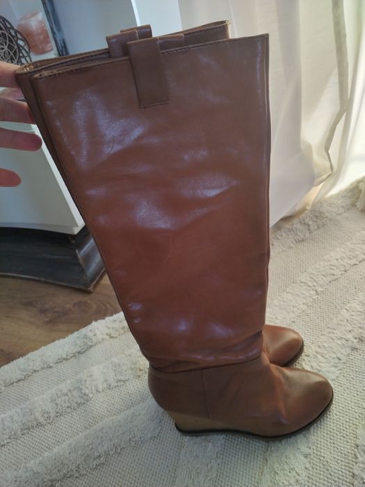 Cizme Zara 38, piele naturala