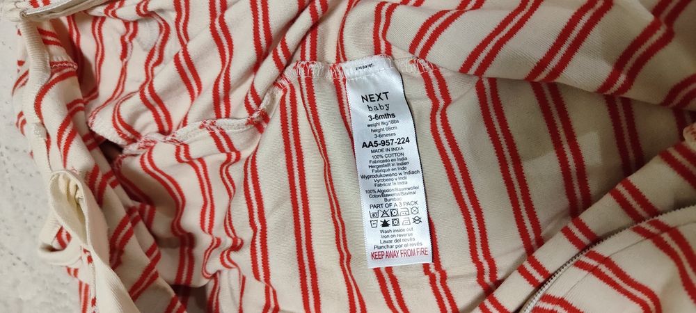 Ромпери на Next - комплект, 3-6 месеца