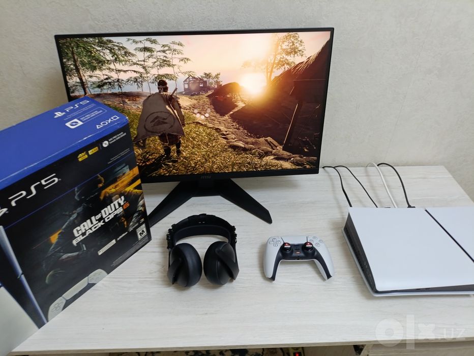 Игровой сетап: PS5 Slim 1TB (с играми) + 2K Монитор 210Hz + Pulse Eli
