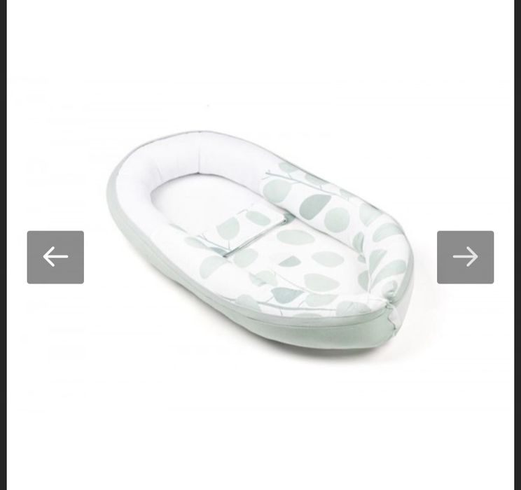 Бебешко гнездо Doomoo Cocoon Leaves Aqua Green