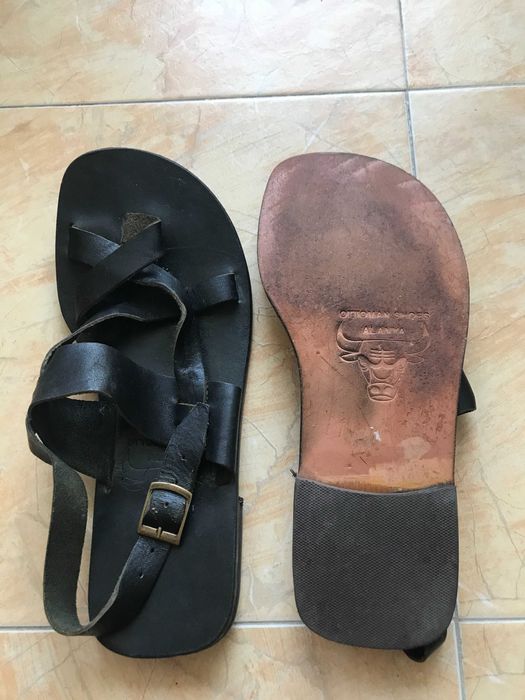 Мъжки кожени сандали, ръчна изработка