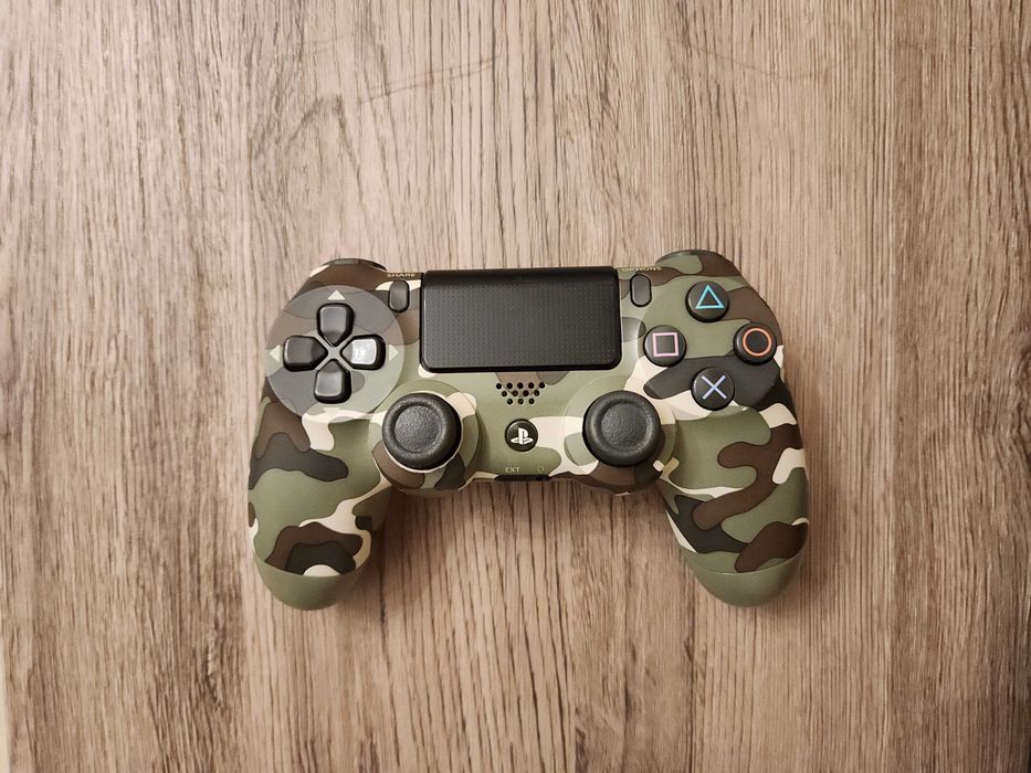 Controller (maneta) Dualshock 4 Green Camo pentru PlayStation 4 (PS4)
