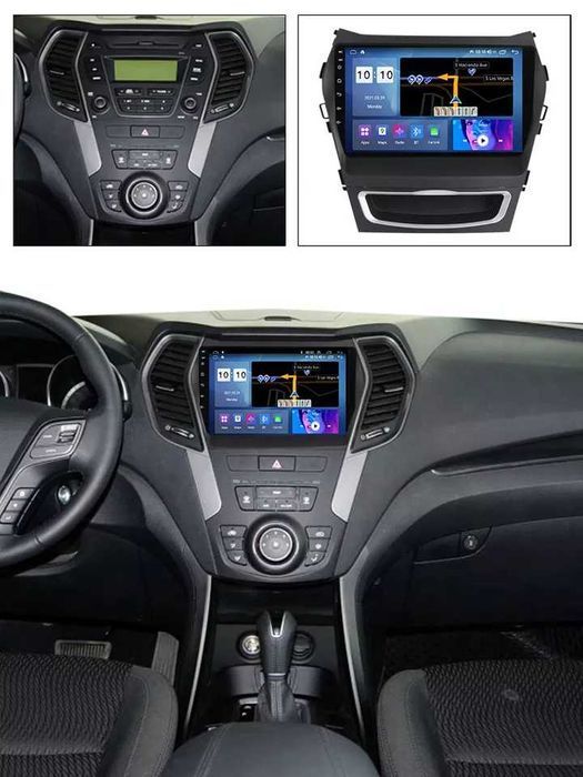 Navigatie Android 14 Hyundai Santa Fe IX45 2013+ 1/8 Gb CarPlay CAMERA