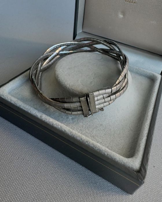 Bratara din argint rodiat