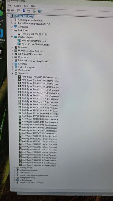 PC desktop Ryzen 9 9950x3d, 64gb ram ddr5 6400, 1tb samsung 990