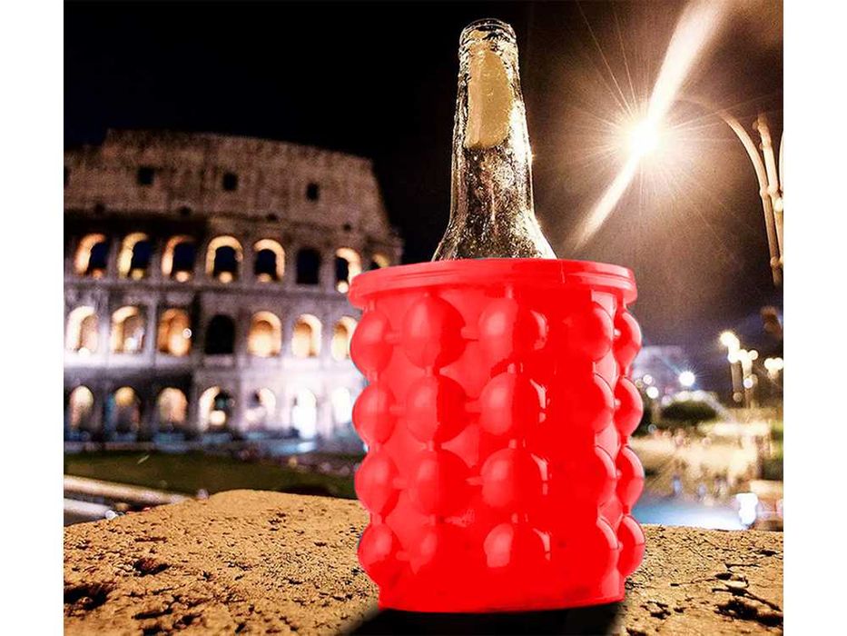 Силиконова кофа за лед – форма за ледени кубчета с капак