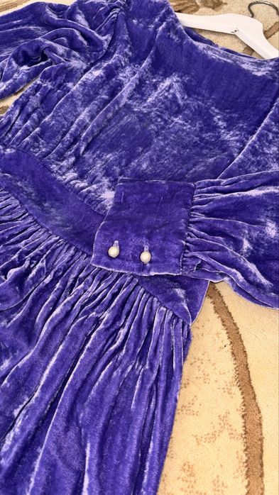 Велюровое платье