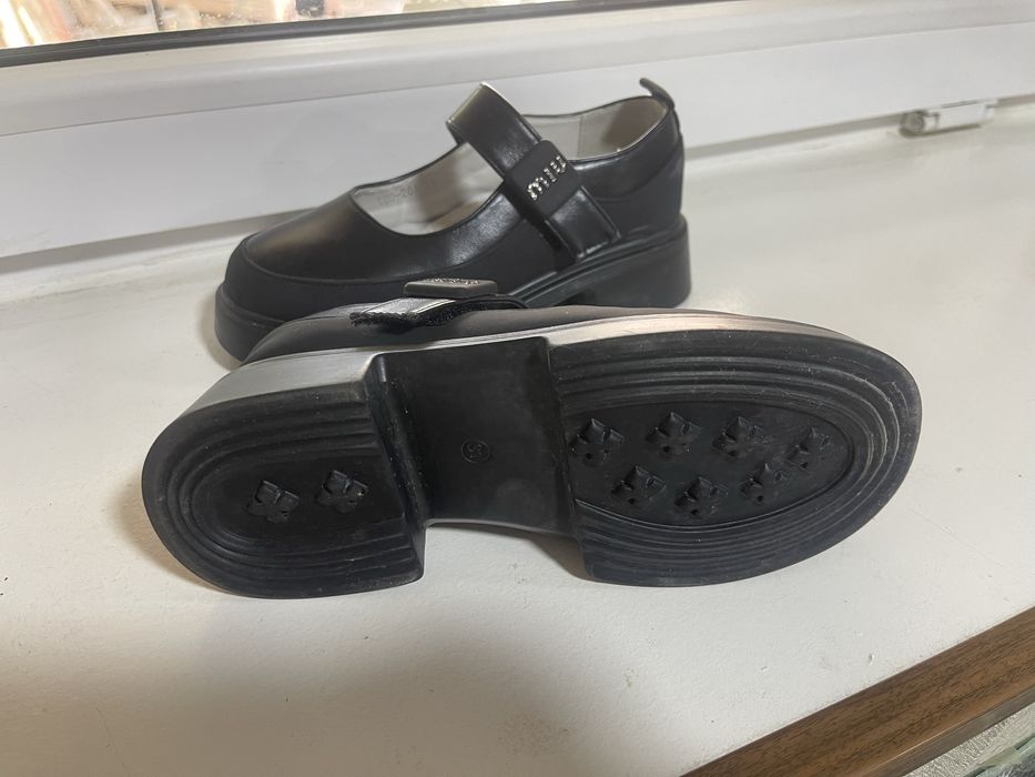 Туфли для девочек в соврименном стиле, эко кожа, размеры 31