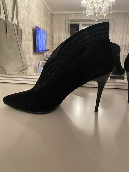 Туфли замшевые