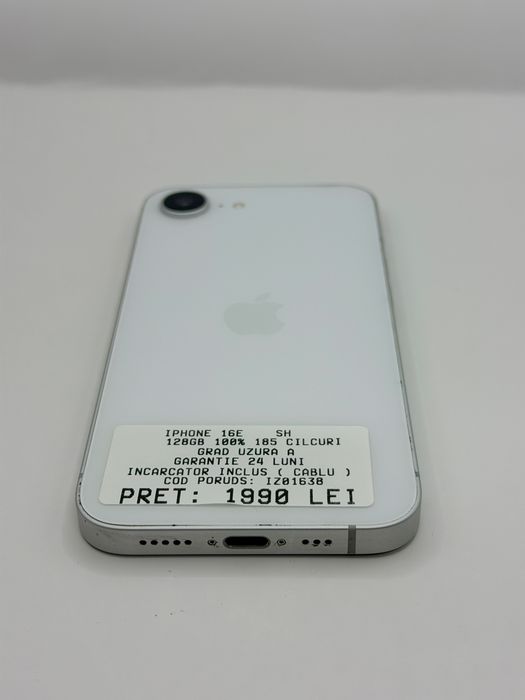 Iphone 16E 128GB Alb 100% Garantie Rate BuyBack - iphonezone.ro