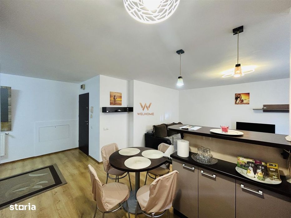 Apartament mobilat si utilat, 3 camere, balcon, zona Rahova