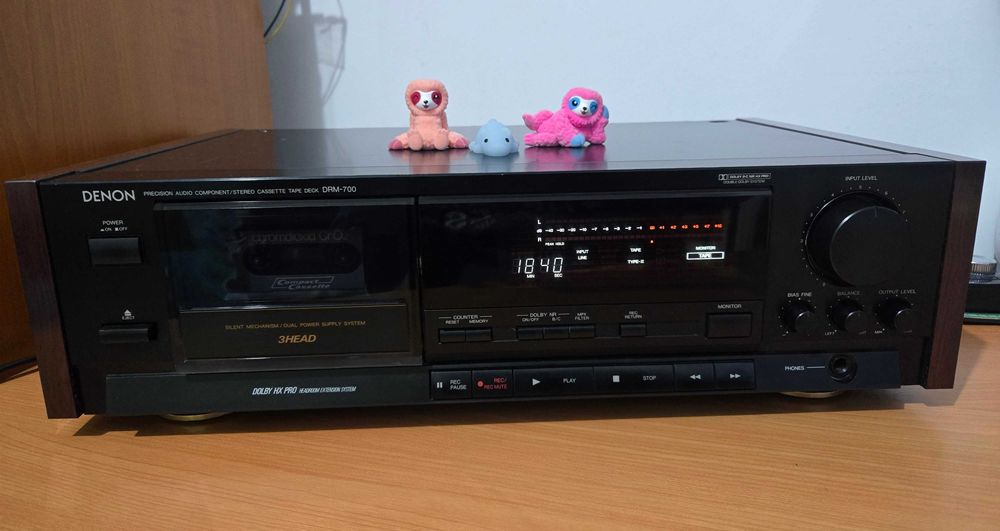 Deck DENON DRM-700 laterale lemn-mahon