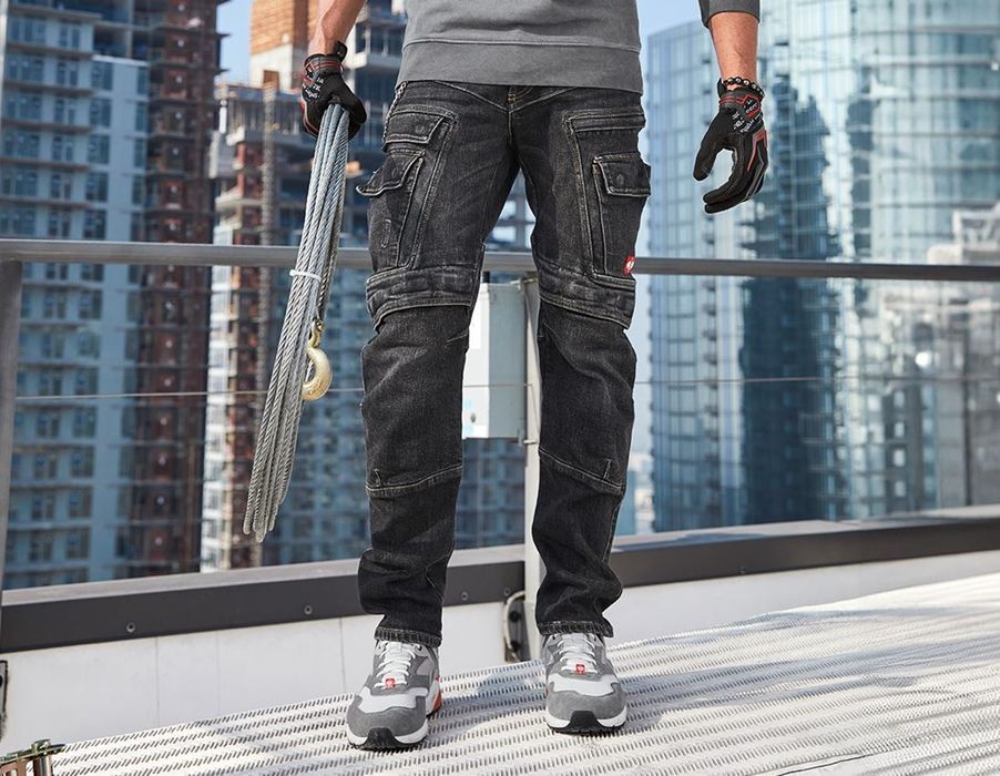 Engelbert Strauss Cargo worker jeans POWER denim, мъжки работни панталони, дънки