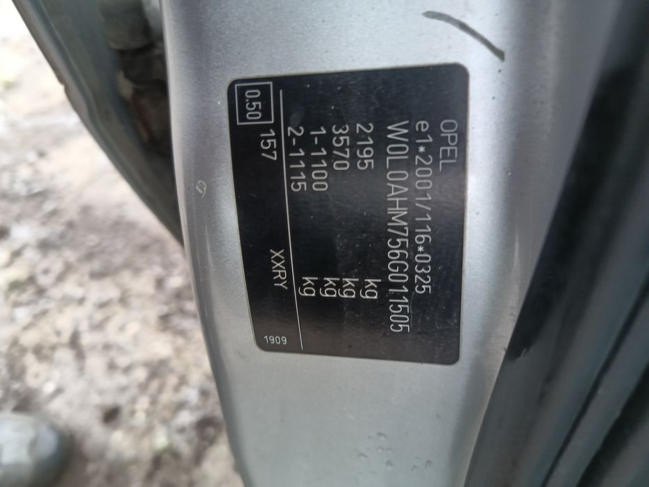 Опел Зафира Б(1.9/120) НА ЧАСТИ!!!