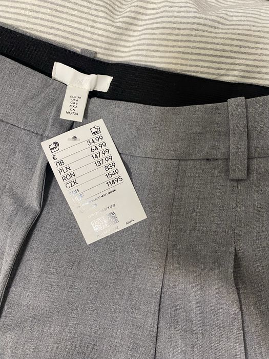 Pantaloni largi eleganti femei h&m noi