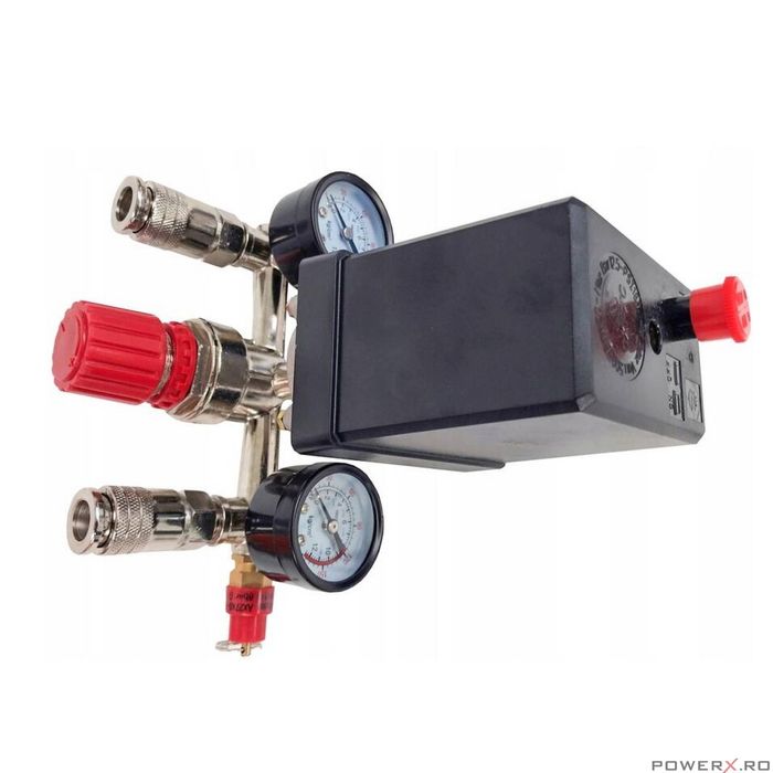 Presostat universal pentru compresor trifazic, 380V, reglabil, Verke