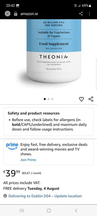 Theonia multivitamine și minerale