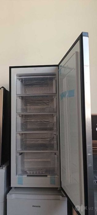 Вертикальный морозильник Aiwa 146 л (5 секций / Inox) ОПТОМ