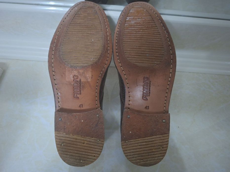 Эксклюзивные туфли FINDIG (Таиланд)  100% кожа страуса