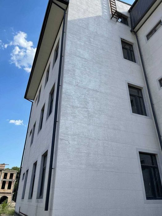 Декоративная штукатурка Жидкий травертин | облицовка фасада травертин