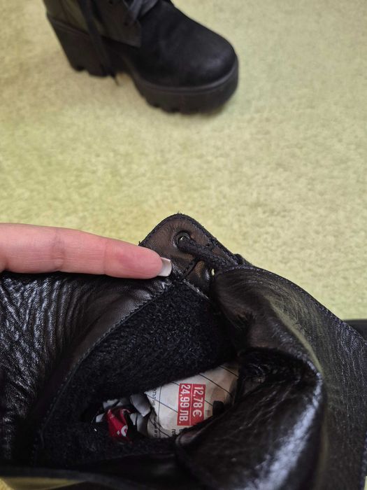 Дамски зимни боти от естествена кожа