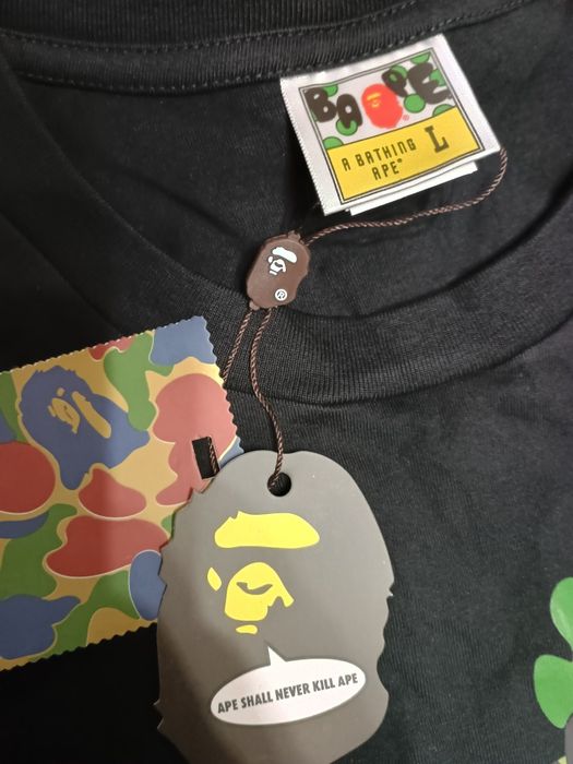 Tricou BAPE (A Bathing Ape) Big Logo Camo - Mărimea L