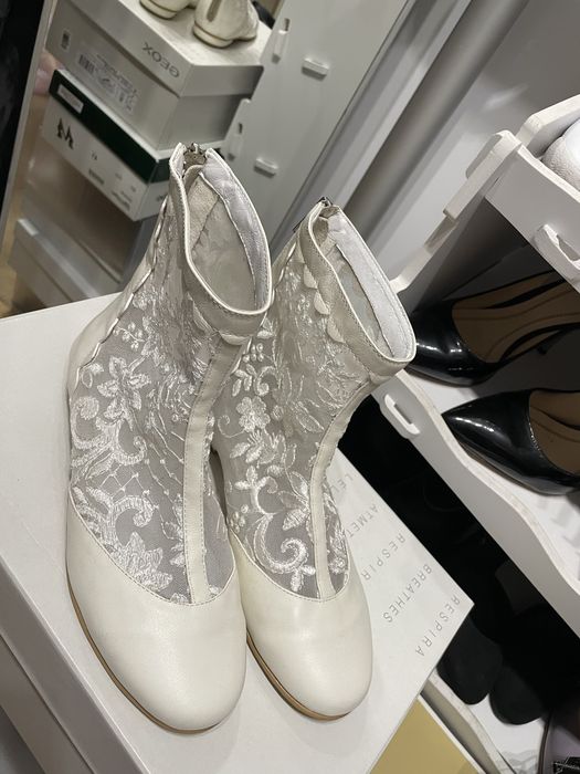 Cizme de toamna primavara piele naturala cu broderie