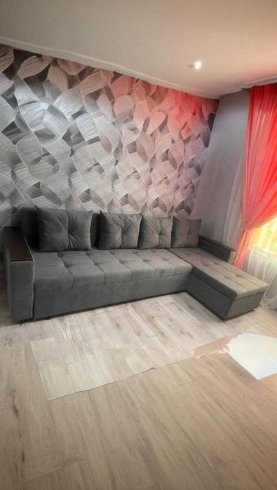 Угловой диван 2,80 м раскладной с ящиками и подушками / Мягкий диван