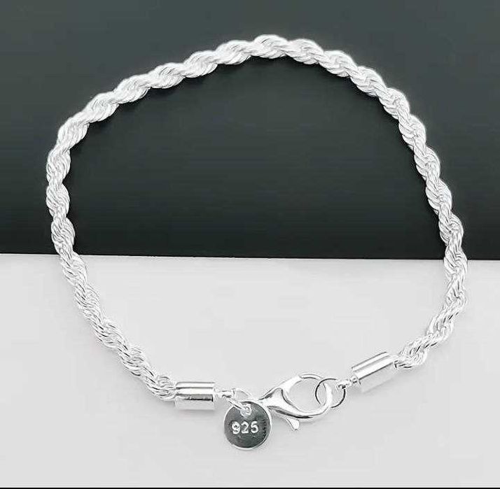 Браслет серебренным покрытием пробы 925