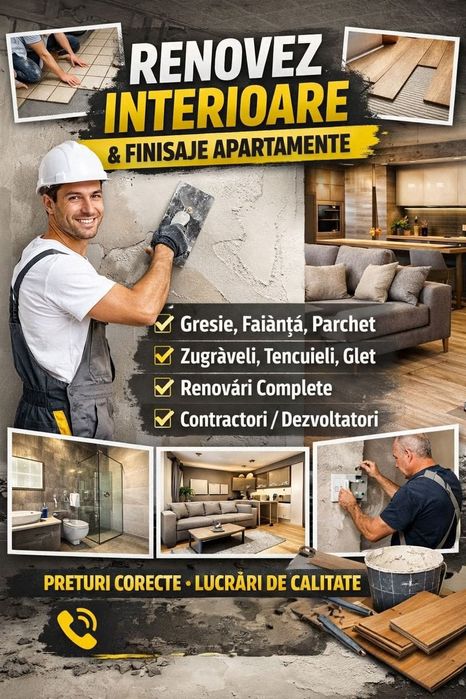 amenajări interioare renovări case