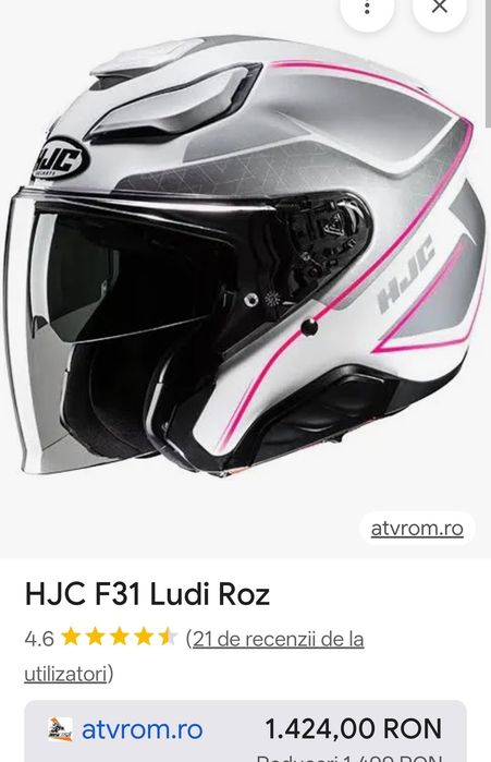 Vând cască moto HJC F31 Ludi  NOUĂ
